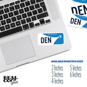 DEN Airport Code Sticker | IATA Code Stickers | Denver International Airport