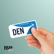 DEN Airport Code Sticker | IATA Code Stickers | Denver International Airport