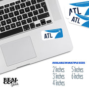 ATL Airport Code Sticker | IATA Code Stickers | Hartsfield-Jackson International Airport Sticker