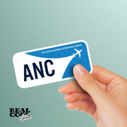ANC Airport Code Sticker | IATA Code Stickers | Ted Stevens Anchorage International Airport