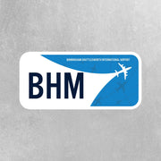 BHM Airport Code Sticker | IATA Code Stickers | Birmingham-Shuttlesworth International Airport