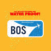 BOS Airport Code Sticker | IATA Code Stickers | Logan International Airport