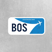 BOS Airport Code Sticker | IATA Code Stickers | Logan International Airport
