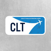 CLT Airport Code Sticker | IATA Code Stickers | Charlotte Douglas International Airport
