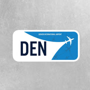 DEN Airport Code Sticker | IATA Code Stickers | Denver International Airport