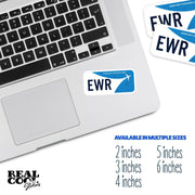 EWR Airport Code Sticker | IATA Code Stickers | Newark Liberty International Airport
