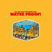 Grand Place of Brussels Sticker | Belgium Stickers