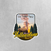 Yellowstone National Park Sticker | Old Faithful Sticker | Old Faithful Geyser Stickers