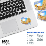 Italy Sticker - Milan Stickers - Milan Italy Sticker