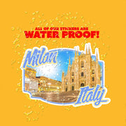 Italy Sticker - Milan Stickers - Milan Italy Sticker