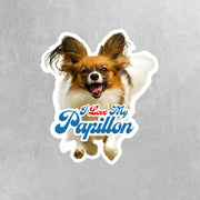 Papillon Sticker | Papillon Decal | Papillon Dog