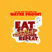 Trombone Sticker | Eat Sleep Trombone Repeat Sticker | Trombone Player Decal