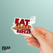 Trombone Sticker | Eat Sleep Trombone Repeat Sticker | Trombone Player Decal