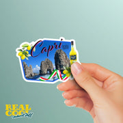 Capri Italy Sticker | Isle Of Capri Sticker | Limoncello Sticker