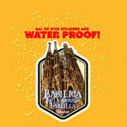 Basilica De La Sagrada Familia Church Sticker | Barcelona Stickers