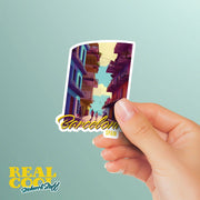 Barcelona Sticker | Barcelona Alley Spain Sticker | Barcelona Vinyl Decal