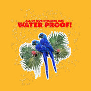 Hyacinth Macaw Art Sticker | Parrot Stickers | Macaw Decal