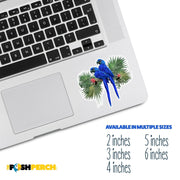 Hyacinth Macaw Art Sticker | Parrot Stickers | Macaw Decal