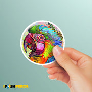Macaw Art Sticker | Parrot Stickers | Macaw Decal