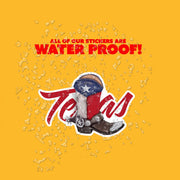 Texas Boot Sticker - Travel Stickers - Texas Sticker