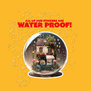 Barcelona Sticker | Barcelona Cafe Sticker | Barcelona Water Globe Sticker