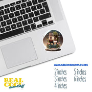 Barcelona Sticker | Barcelona Cafe Sticker | Barcelona Water Globe Sticker