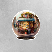 Amsterdam Sticker | Amsterdam Cafe Sticker | Amsterdam Waterglobe Sticker