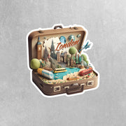 London England Sticker | London City In A Suitcase Sticker