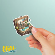 London England Sticker | London City In A Suitcase Sticker