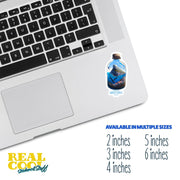 Amalfi Coast Italy Sticker | Amalfi Coast City In A Bottle Sticker | Italy Sticker