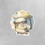 Paris Sticker | Paris France Cafe Sticker