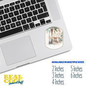 Capri Italy Sticker | Capri Water Color Sticker | Vespa Sticker