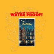 Amsterdam Sticker | Amsterdam Buildings Sticker | The Netherlands Sticker | Amsterdam Oil Painting Sticker