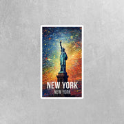 New York Sticker | Statue of Liberty Sticker | New York New York Sticker