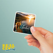 Tahiti Sticker Tahiti Beach Stickers Beachfront Tahiti Sticker