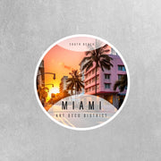 Miami Beach Art Deco Sticker | Art Deco District Sticker
