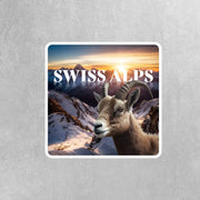 Swiss Alps Sticker | Swiss Alps Water Bottle Sticker | Swiss Alps Decal