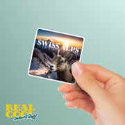 Swiss Alps Sticker | Swiss Alps Water Bottle Sticker | Swiss Alps Decal
