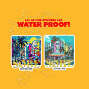 South Beach Miami Sticker PACK | Miami Beach Stickers | 2 Pack Miami South Beach Stickers