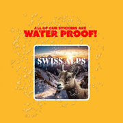Swiss Alps Sticker | Swiss Alps Water Bottle Sticker | Swiss Alps Decal