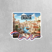Dubrovnik Old Town Sticker | Croatia Sticker | Medieval City Sticker