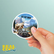 Glaciar National Park Sticker | Glaciar Park Sticker | Travel Stickers | National Parks Sticker