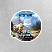 Glaciar National Park Sticker | Glaciar Park Sticker | Travel Stickers | National Parks Sticker