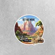 Zion National Park Sticker | Utah Sticker | Travel Stickers | National Parks Sticker