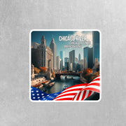 Chicago River Sticker | Chicago Sticker | Chicago River Decal