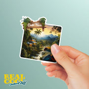 Costa Rica Sticker | Costa Rica Decal | Costa Rica Mountain Sticker