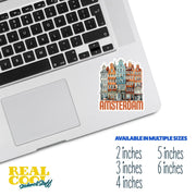 Amsterdam Sticker | Amsterdam Buildings Sticker | The Netherlands Sticker | Holland Decal