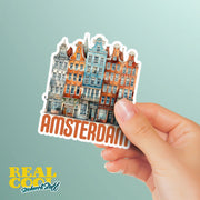 Amsterdam Sticker | Amsterdam Buildings Sticker | The Netherlands Sticker | Holland Decal