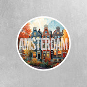 Amsterdam Sticker | Amsterdam Buildings Sticker | The Netherlands Sticker | Holland Decal
