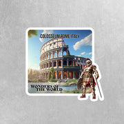 Rome Sticker | Rome Colosseum Sticker | Italy Stickers | Wonders Of The World Sticker